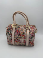 Fendi FENDI Bauletto FF Fabric Flowers Handbag