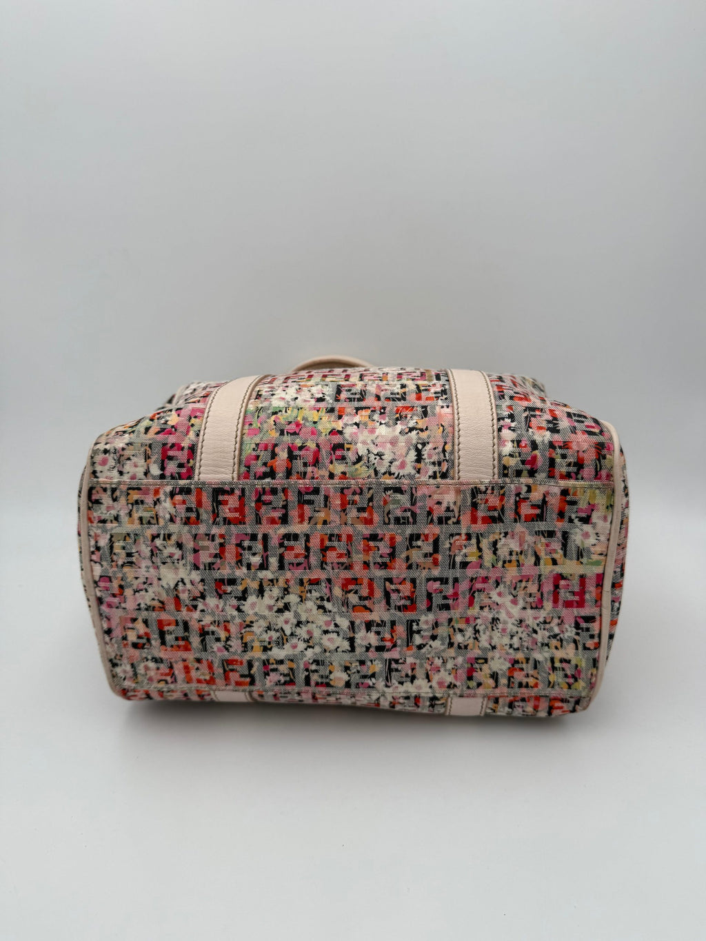 Fendi FENDI Bauletto FF Fabric Flowers Handbag