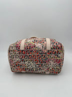 Fendi FENDI Bauletto FF Fabric Flowers Handbag