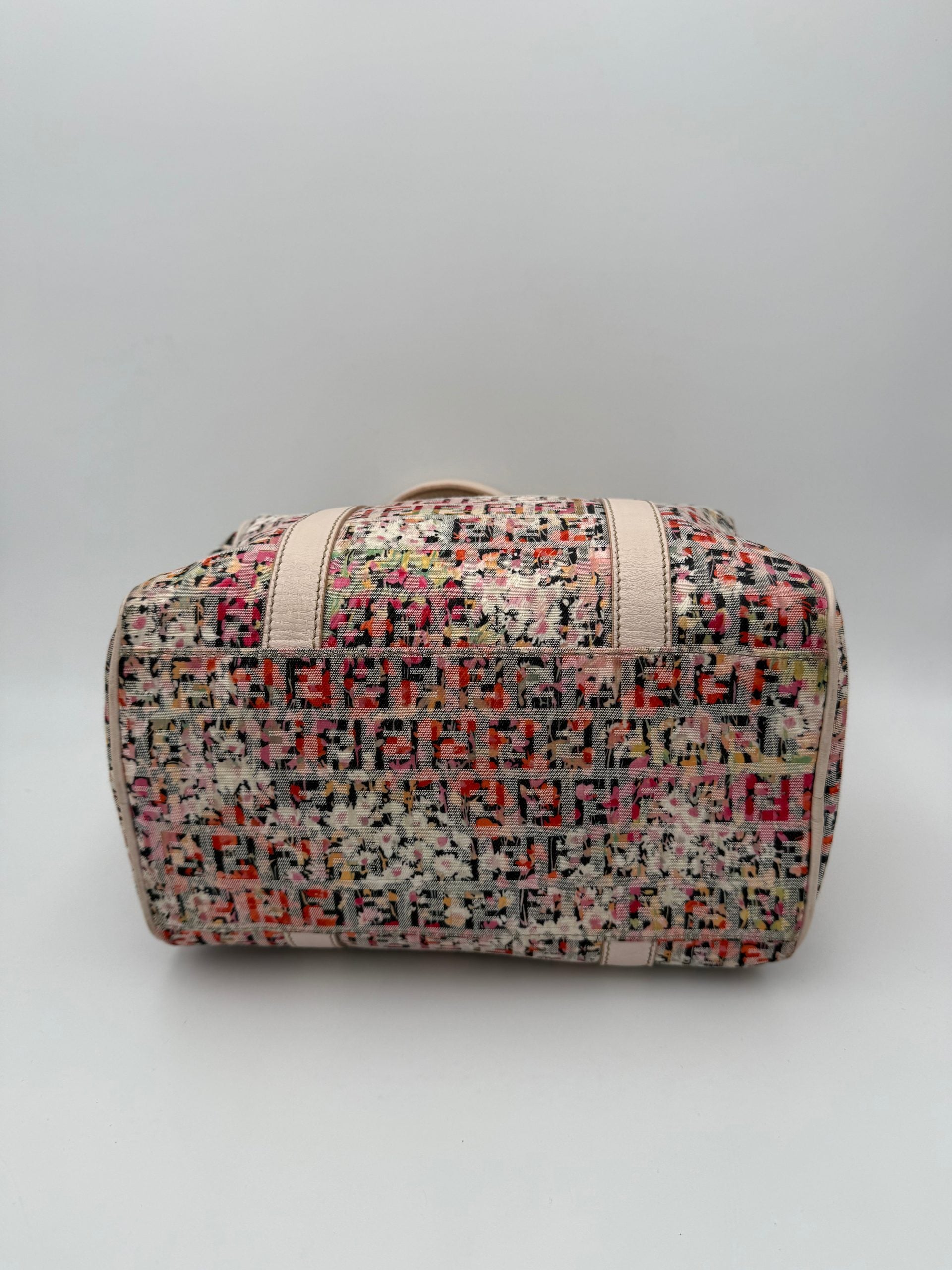 Fendi FENDI Bauletto FF Fabric Flowers Handbag