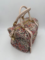 Fendi FENDI Bauletto FF Fabric Flowers Handbag