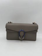 Gucci GUCCI DIONYSUS Hammered Leather Grey Handbag
