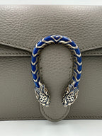 Gucci GUCCI DIONYSUS Hammered Leather Grey Handbag