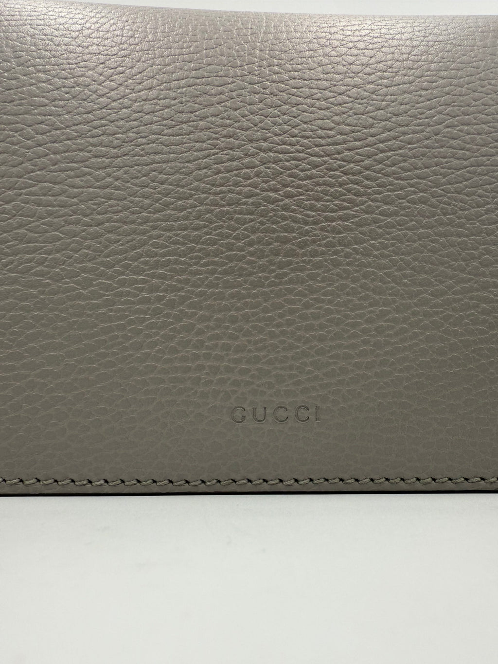 Gucci GUCCI DIONYSUS Hammered Leather Grey Handbag