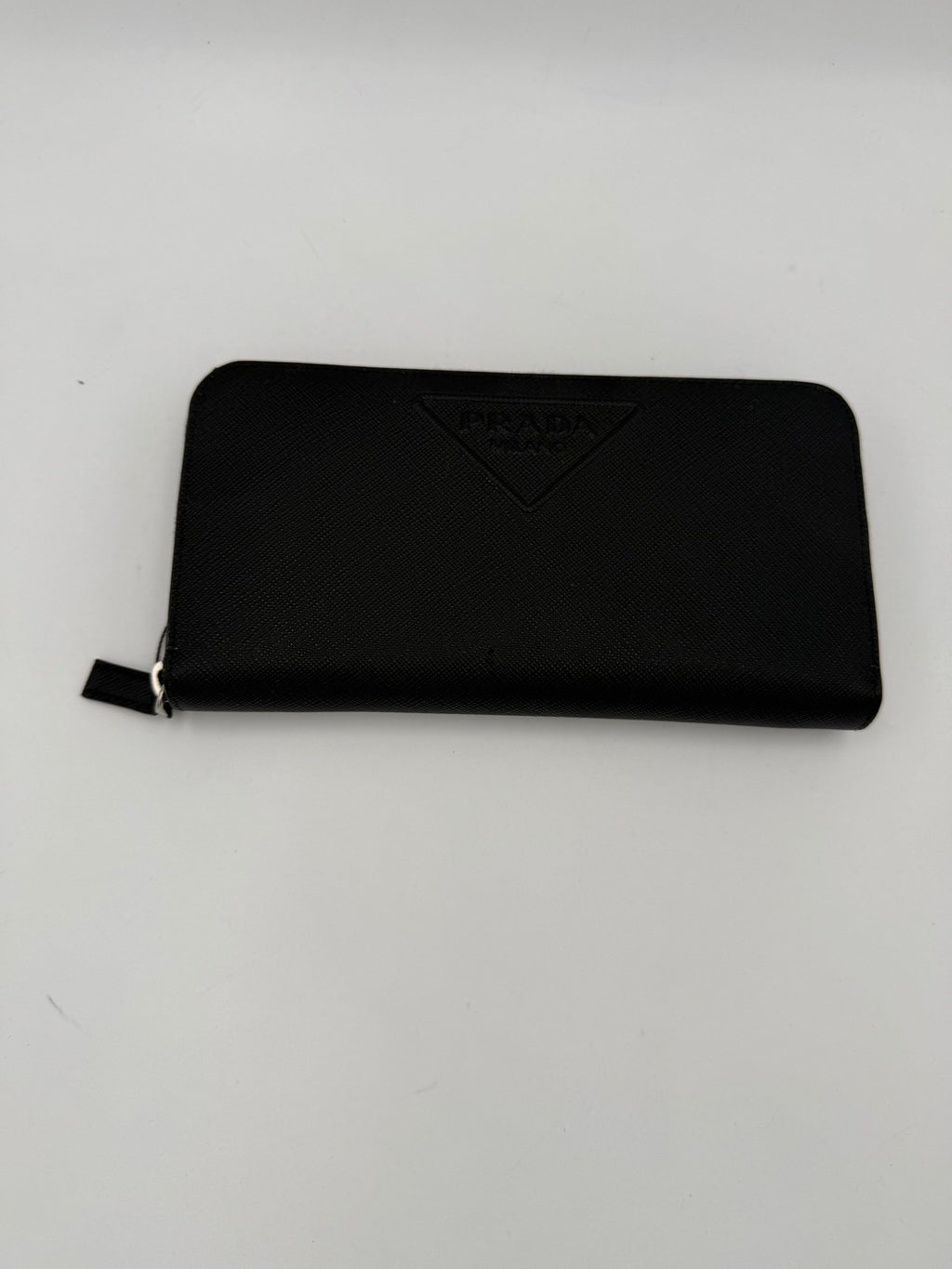 Prada PRADA Zip in Saffiano Leather Wallet