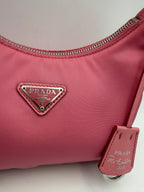 Prada PRADA HOBO Re-Nylon Pink Handbag
