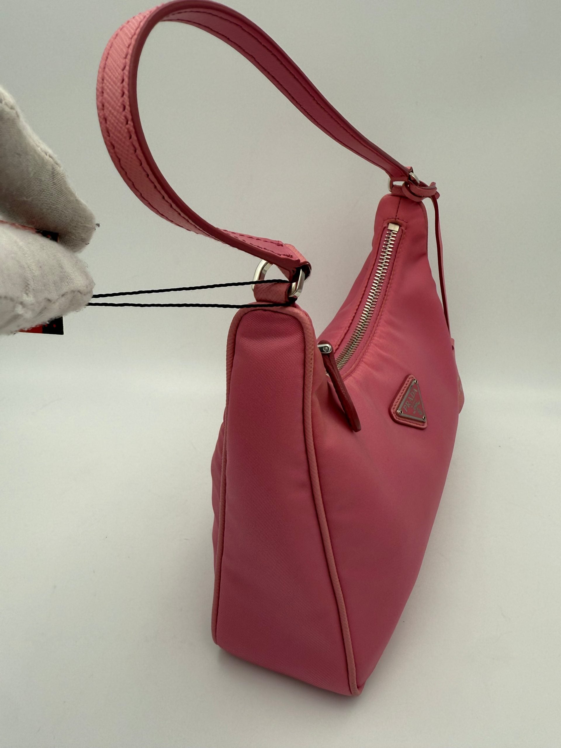 Prada PRADA HOBO Re-Nylon Pink Handbag