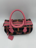Fendi FENDI Bauletto Canvas Print Selleria Handbag