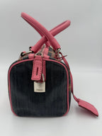 Fendi FENDI Bauletto Canvas Print Selleria Handbag