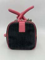 Fendi FENDI Bauletto Canvas Print Selleria Handbag