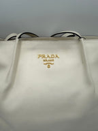 Prada PRADA SHOPPING White Leather Handbag