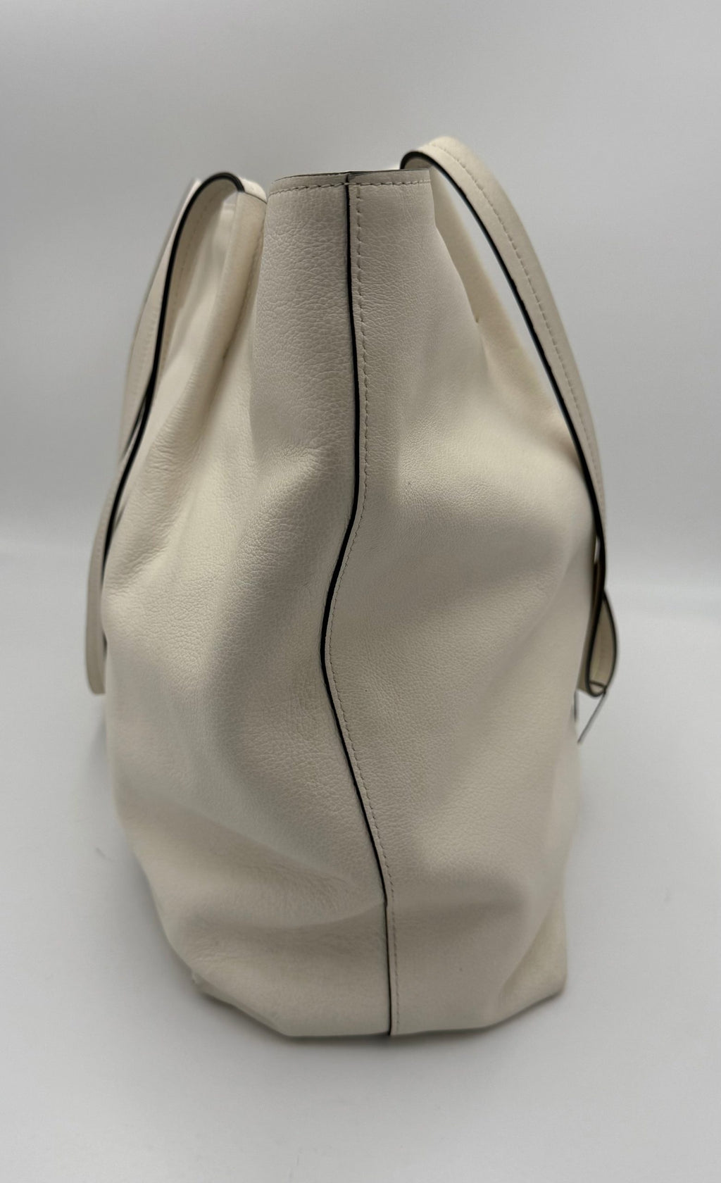 Prada PRADA SHOPPING White Leather Handbag