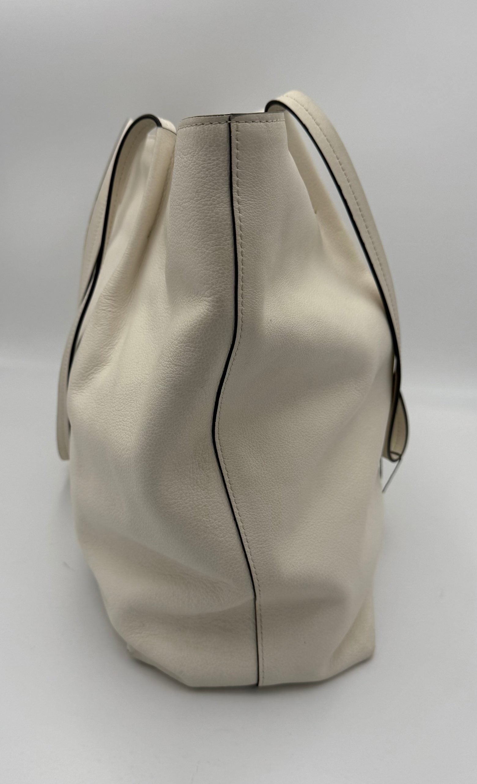 Prada PRADA SHOPPING White Leather Handbag