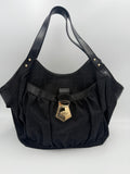 Fendi FENDI Hobo FF Zucca Black Shoulder Bag