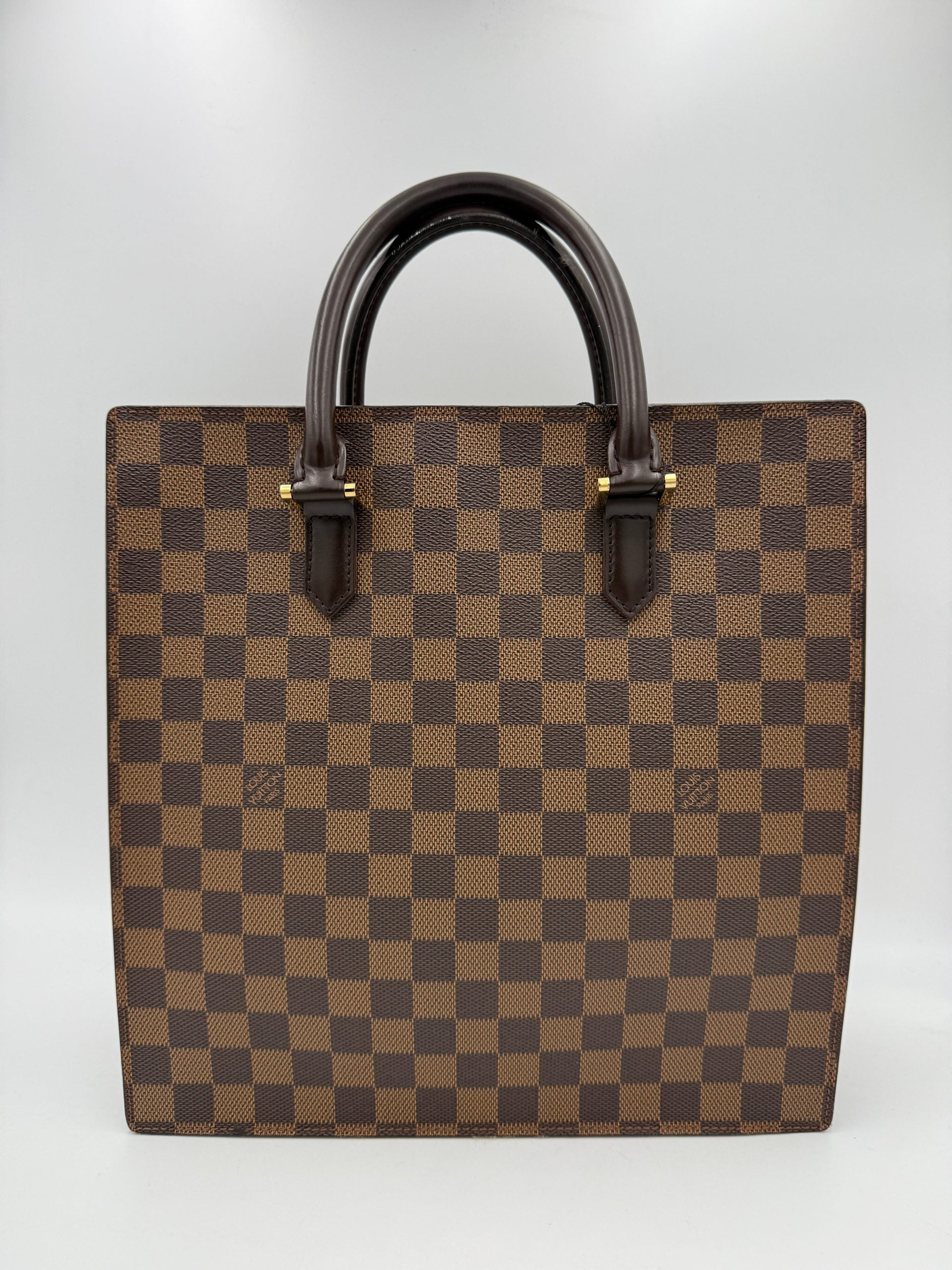 Louis Vuitton LOUIS VUITTON SAC PLAT PARIS PM Damier Ebene Handbag