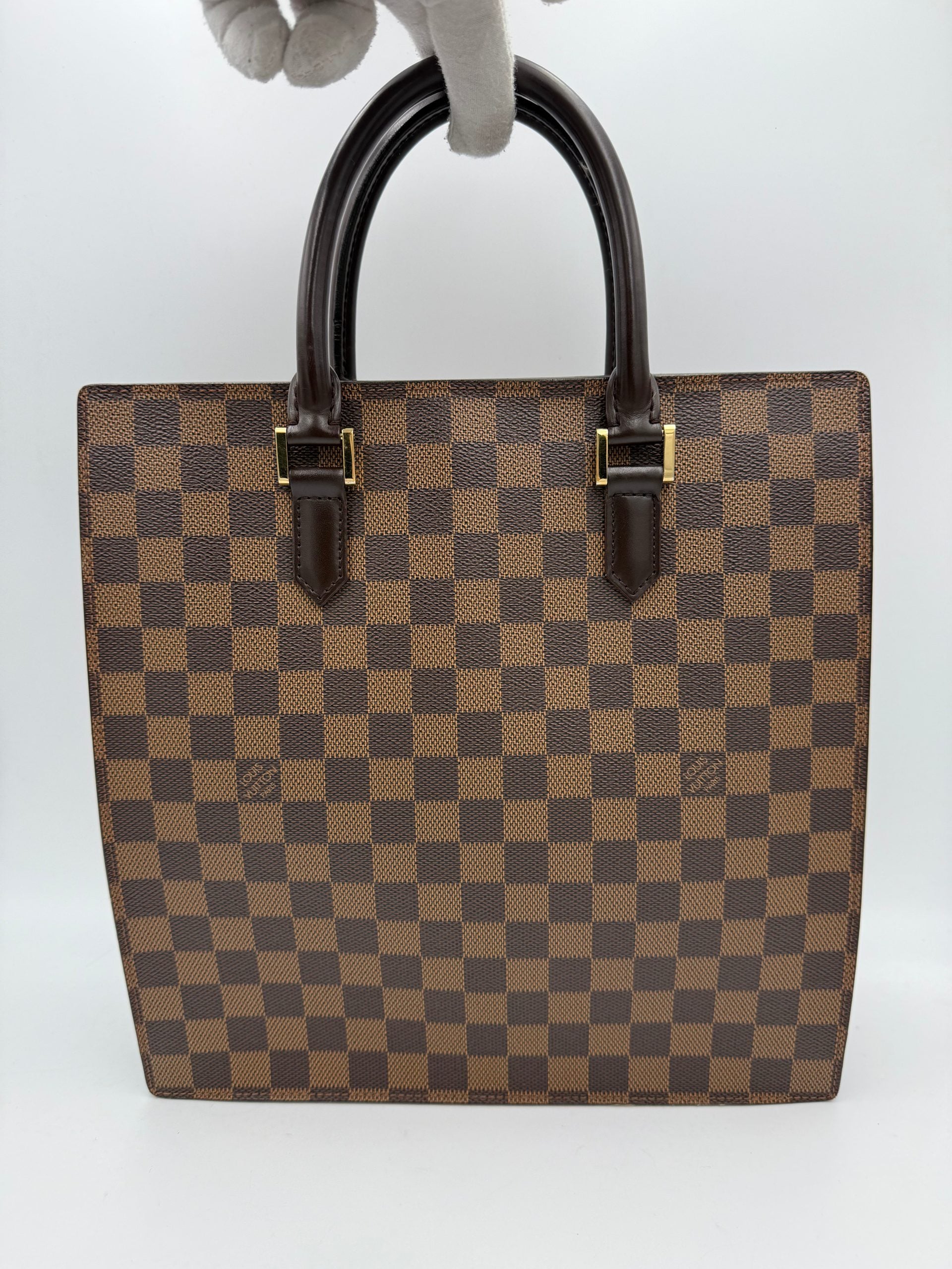 Louis Vuitton LOUIS VUITTON SAC PLAT PARIS PM Damier Ebene Handbag