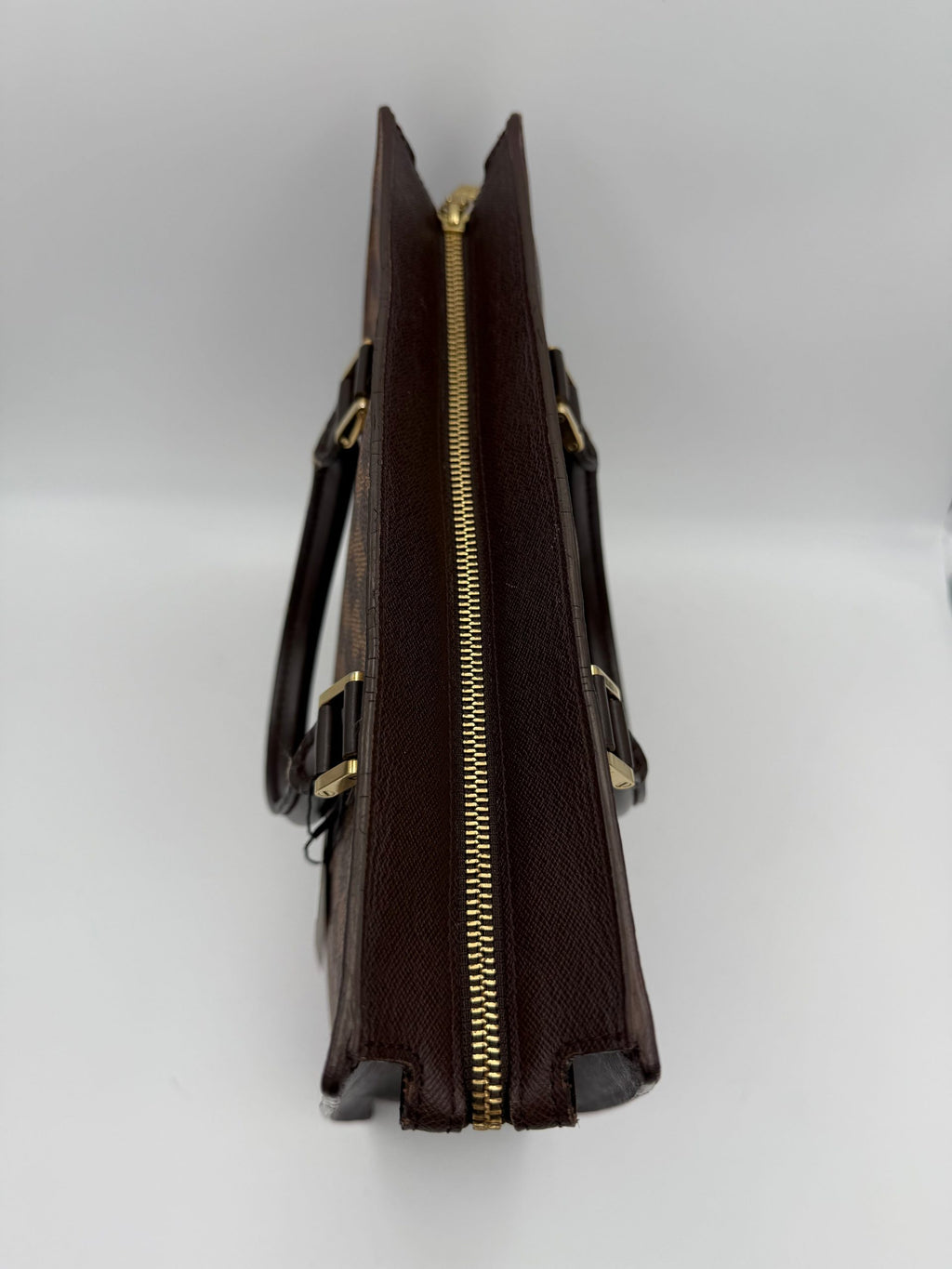 Louis Vuitton LOUIS VUITTON SAC PLAT PARIS PM Damier Ebene Handbag