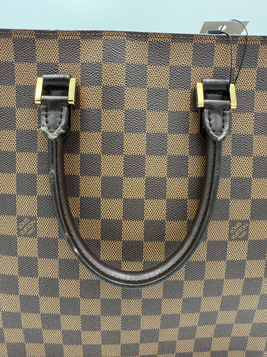 Louis Vuitton LOUIS VUITTON SAC PLAT PARIS PM Damier Ebene Handbag