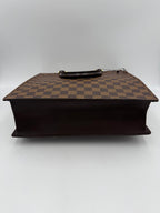 Louis Vuitton LOUIS VUITTON SAC PLAT PARIS PM Damier Ebene Handbag