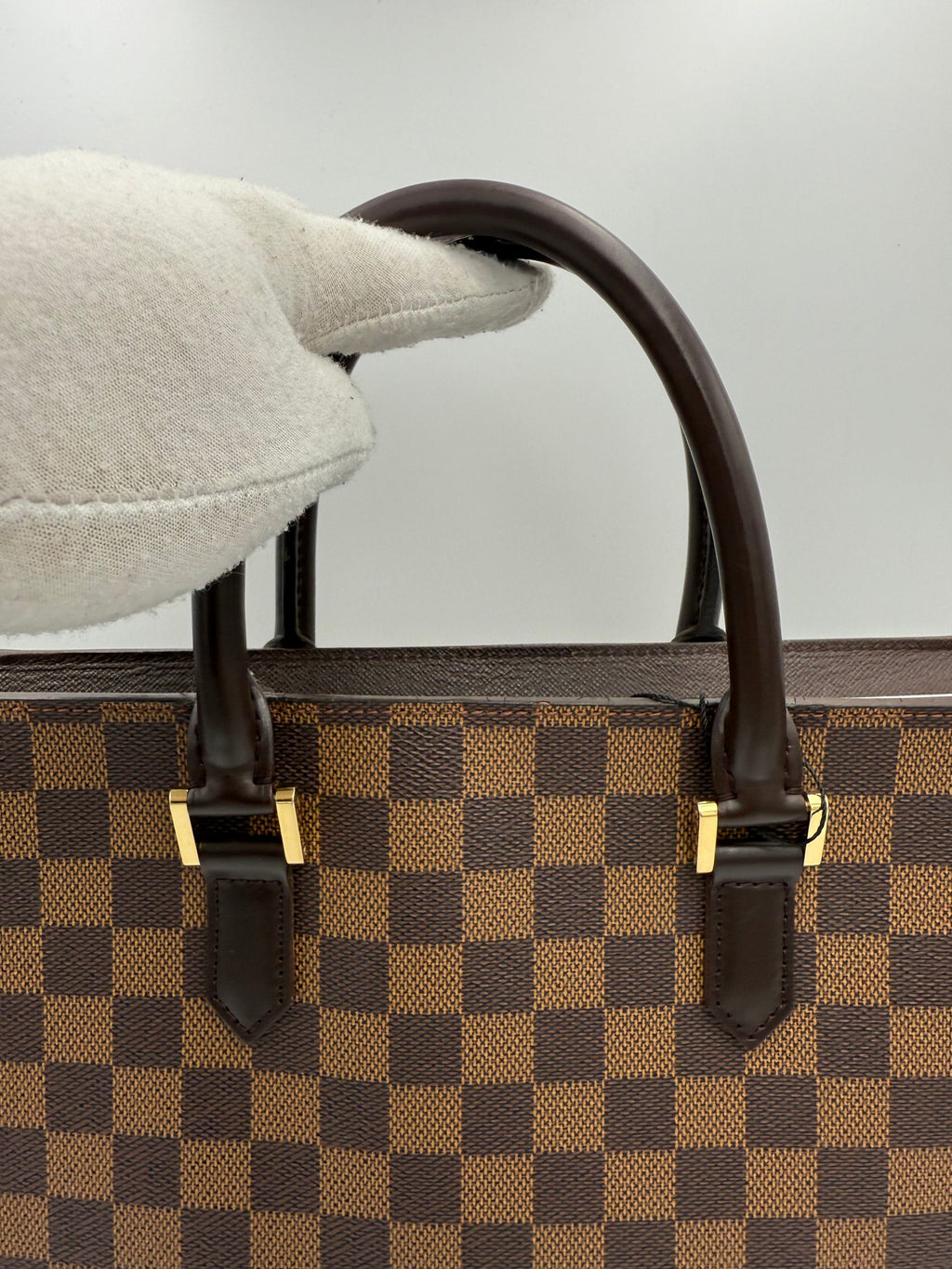 Louis Vuitton LOUIS VUITTON SAC PLAT PARIS PM Damier Ebene Handbag