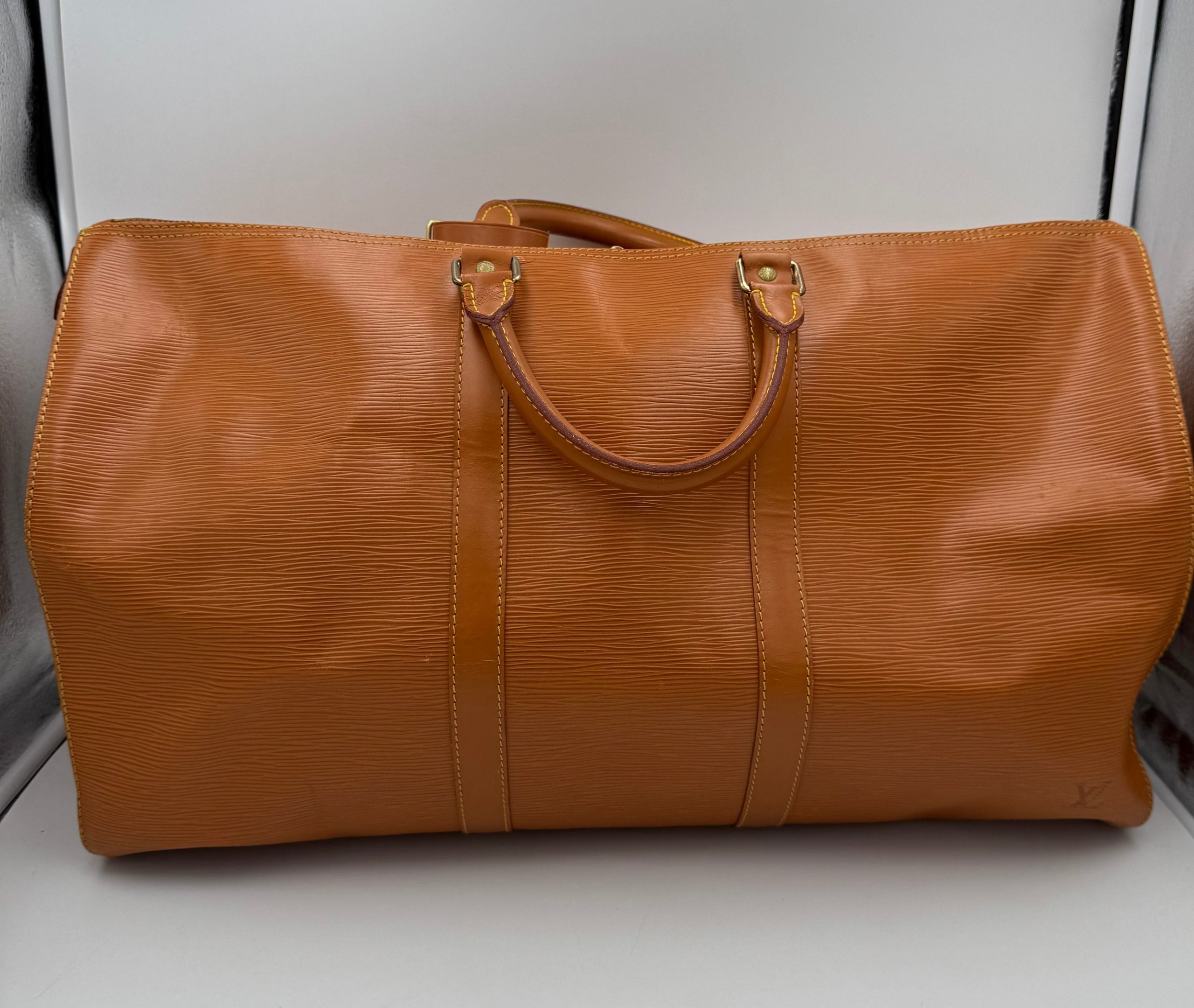 Louis Vuitton LOUIS VUITTON KEEPALL 50 in Brown EPI Leather Handbag