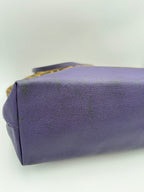 Fendi FENDI Roll FF Zucca and Purple Leather Bag