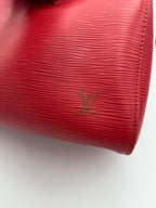 Louis Vuitton LOUIS VUITTON Speedy 35 EPI Red Handbag
