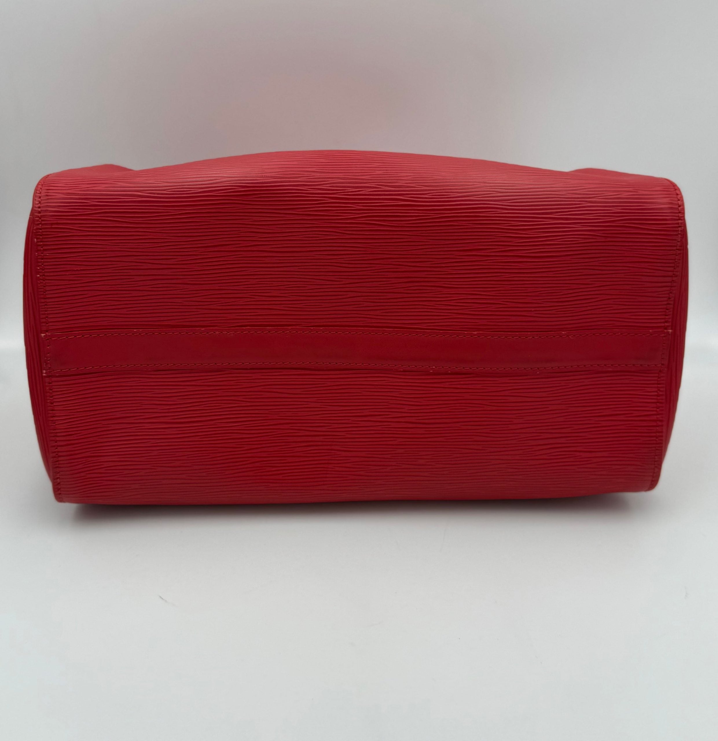 Louis Vuitton LOUIS VUITTON Speedy 35 EPI Red Handbag