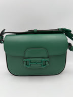 Gucci GUCCI HORSEBIT 1955 Emerald Handbag