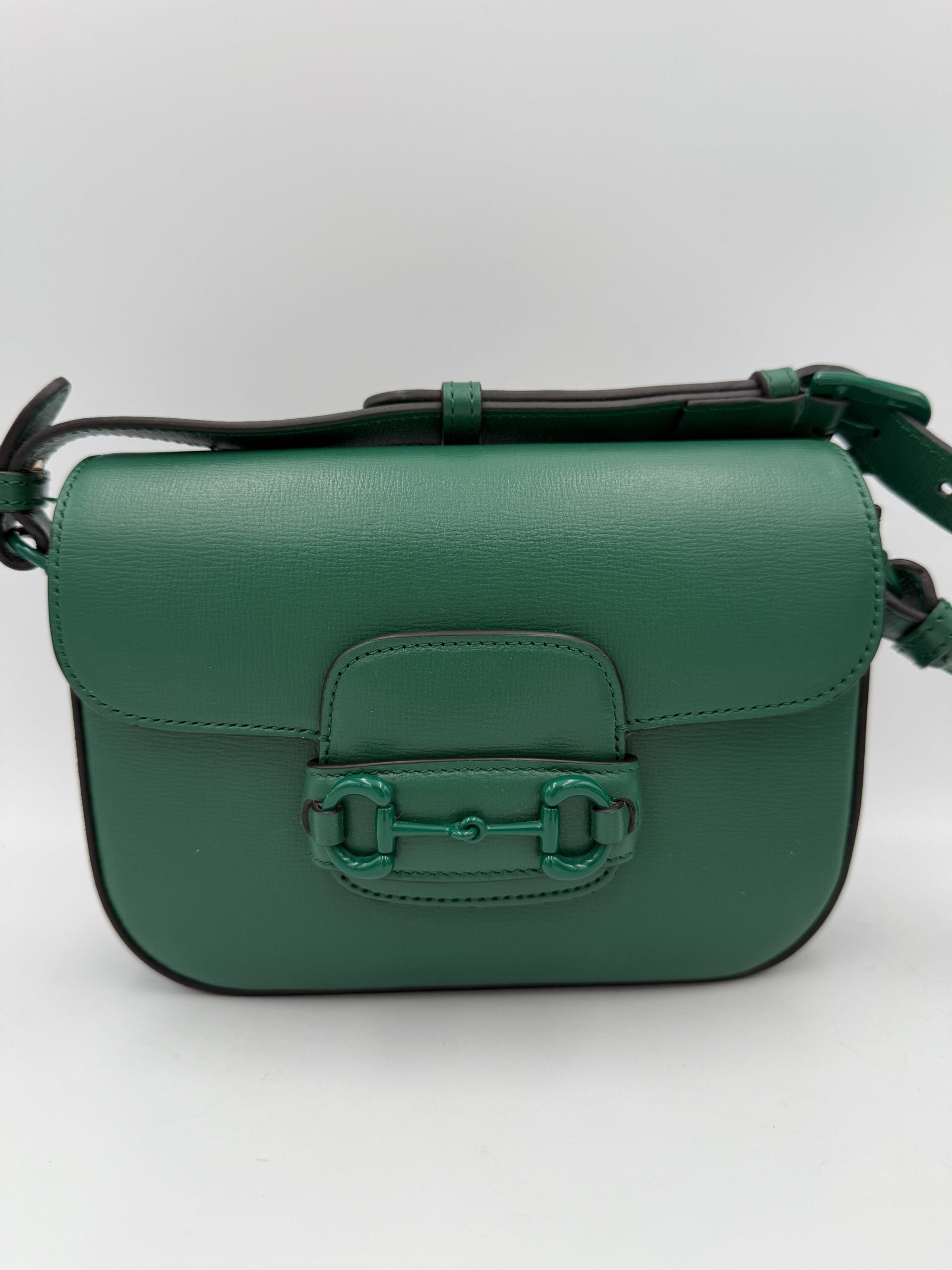 Gucci GUCCI HORSEBIT 1955 Emerald Handbag