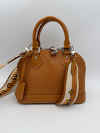 Louis Vuitton LOUIS VUITTON Alma BB EPI Gold Miel Handbag