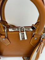 Louis Vuitton LOUIS VUITTON Alma BB EPI Gold Miel Handbag