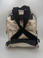 Valentino Garavani VALENTINO GARAVANI Leather and Transparent Plastic Backpack