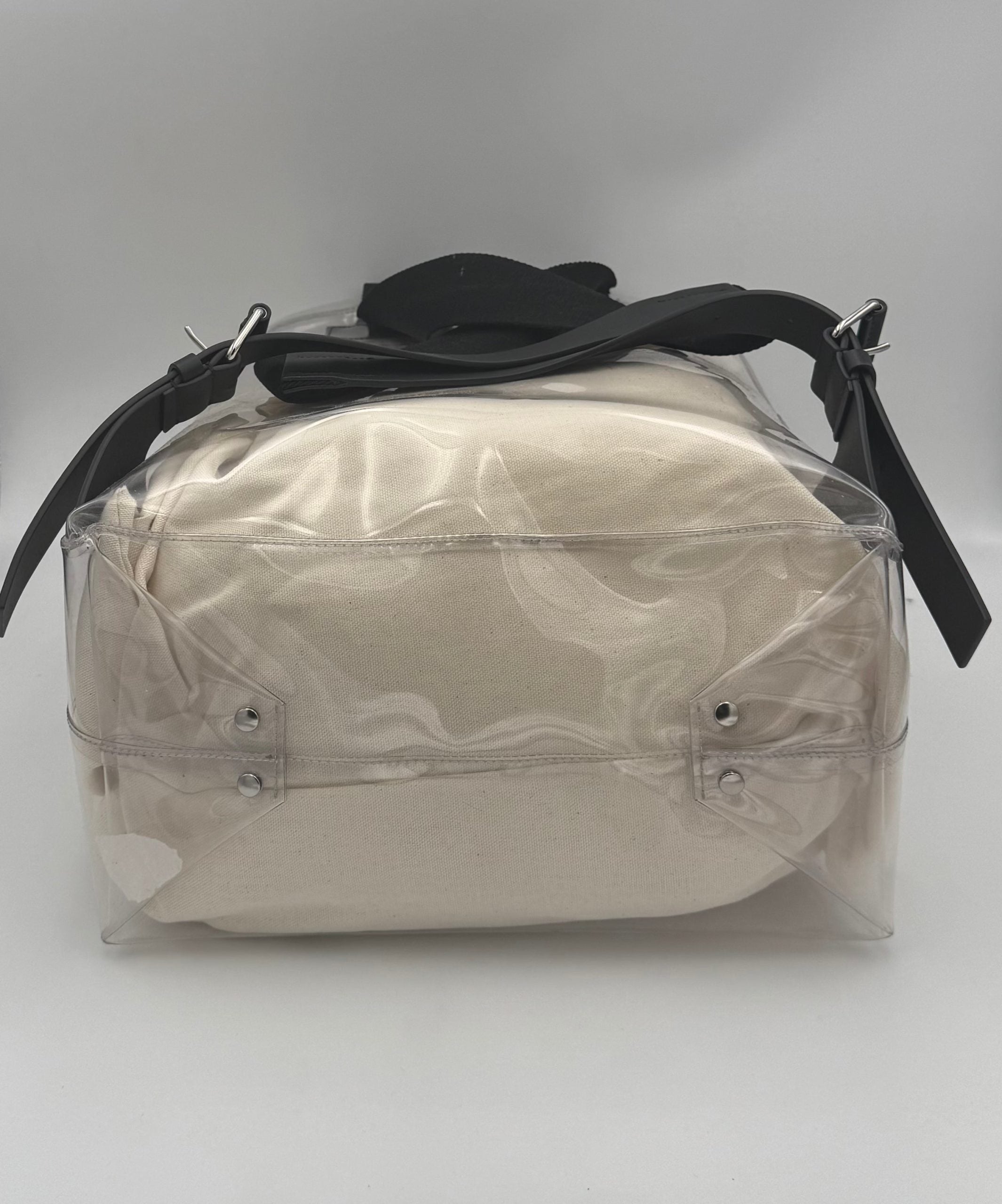 Valentino Garavani VALENTINO GARAVANI Leather and Transparent Plastic Backpack