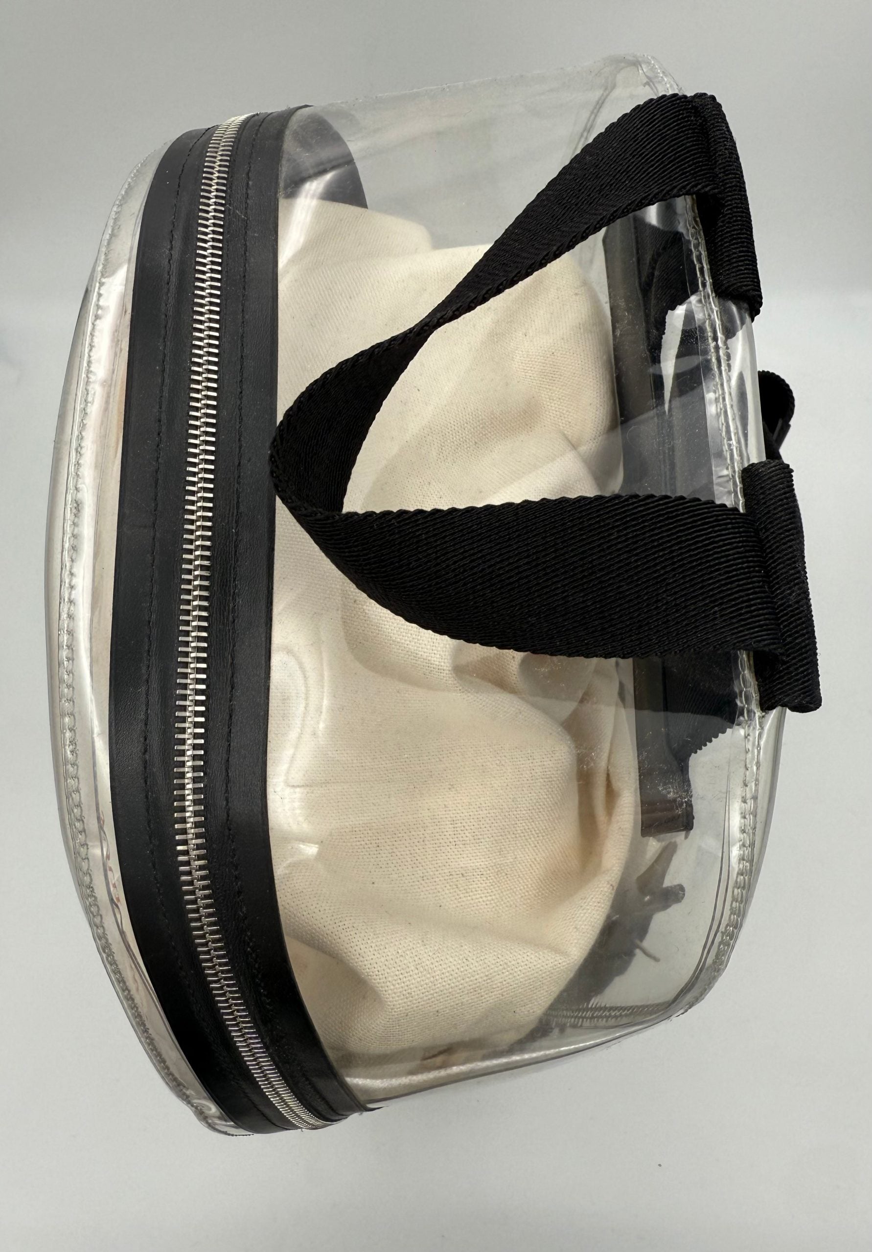 Valentino Garavani VALENTINO GARAVANI Leather and Transparent Plastic Backpack