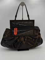 Gucci GUCCI GG Hammered Leather Shoulder Bag