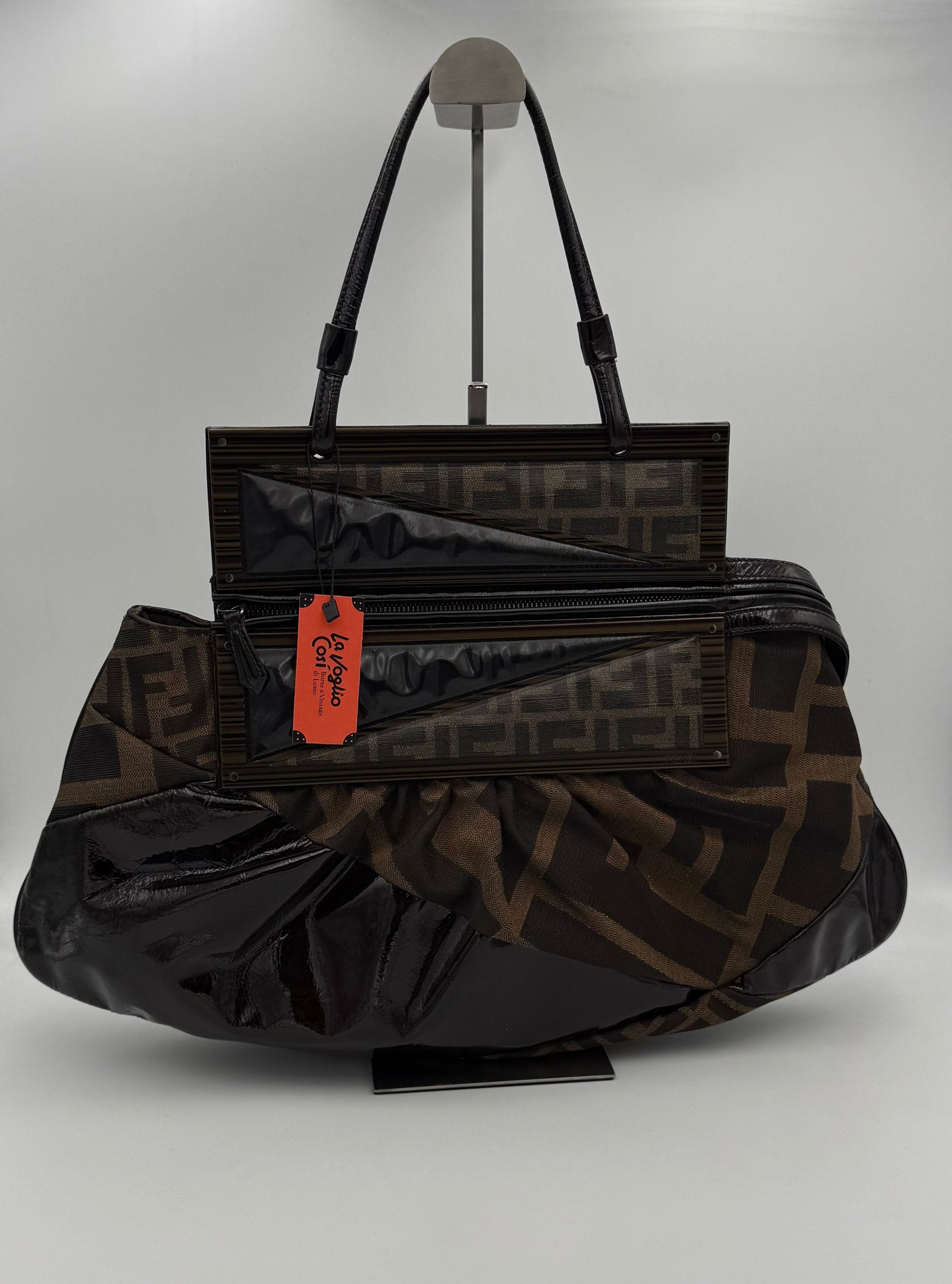 Gucci GUCCI GG Hammered Leather Shoulder Bag