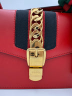 Gucci GUCCI SYLVIE Red Handbag