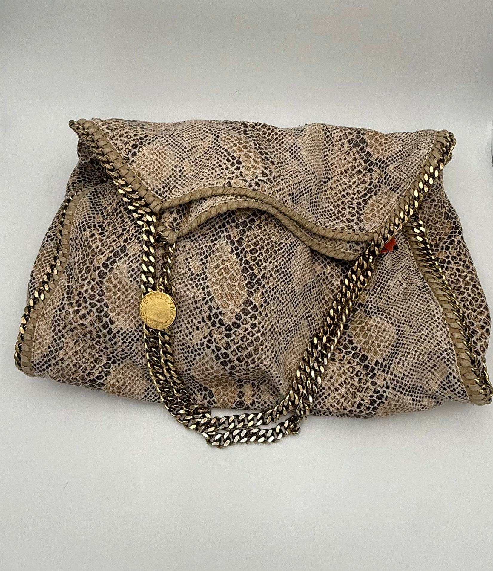 Stella McCartney STELLA MCCARTNEY Falabella Grande Vegan Reptile Skin Handbag