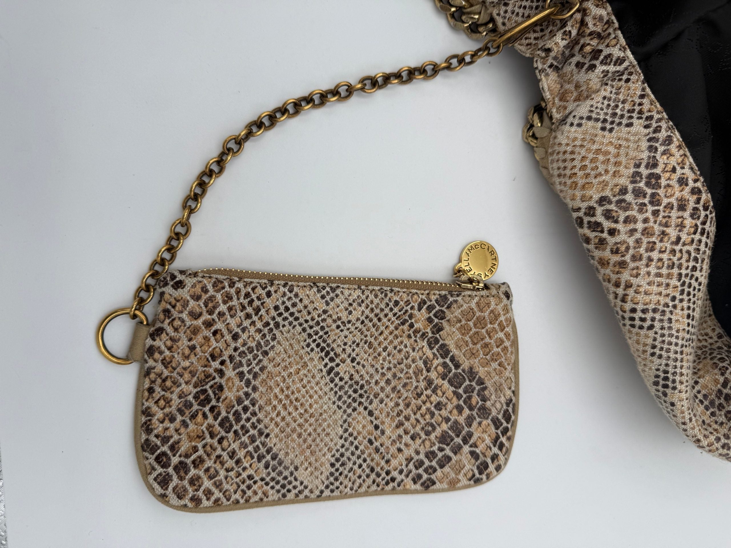 Stella McCartney STELLA MCCARTNEY Falabella Grande Vegan Reptile Skin Handbag