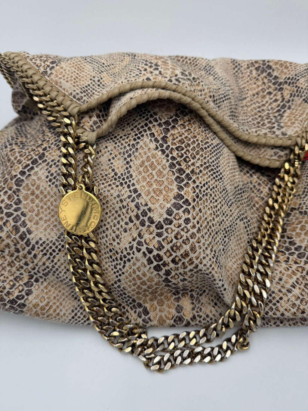 Stella McCartney STELLA MCCARTNEY Falabella Grande Vegan Reptile Skin Handbag