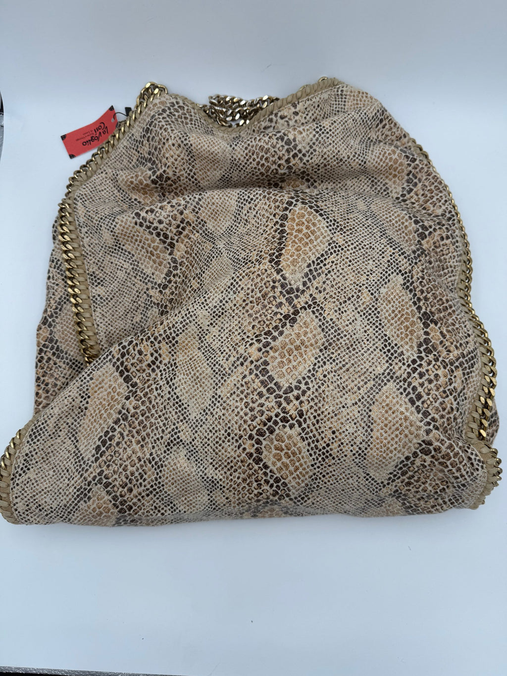 Stella McCartney STELLA MCCARTNEY Falabella Grande Vegan Reptile Skin Handbag