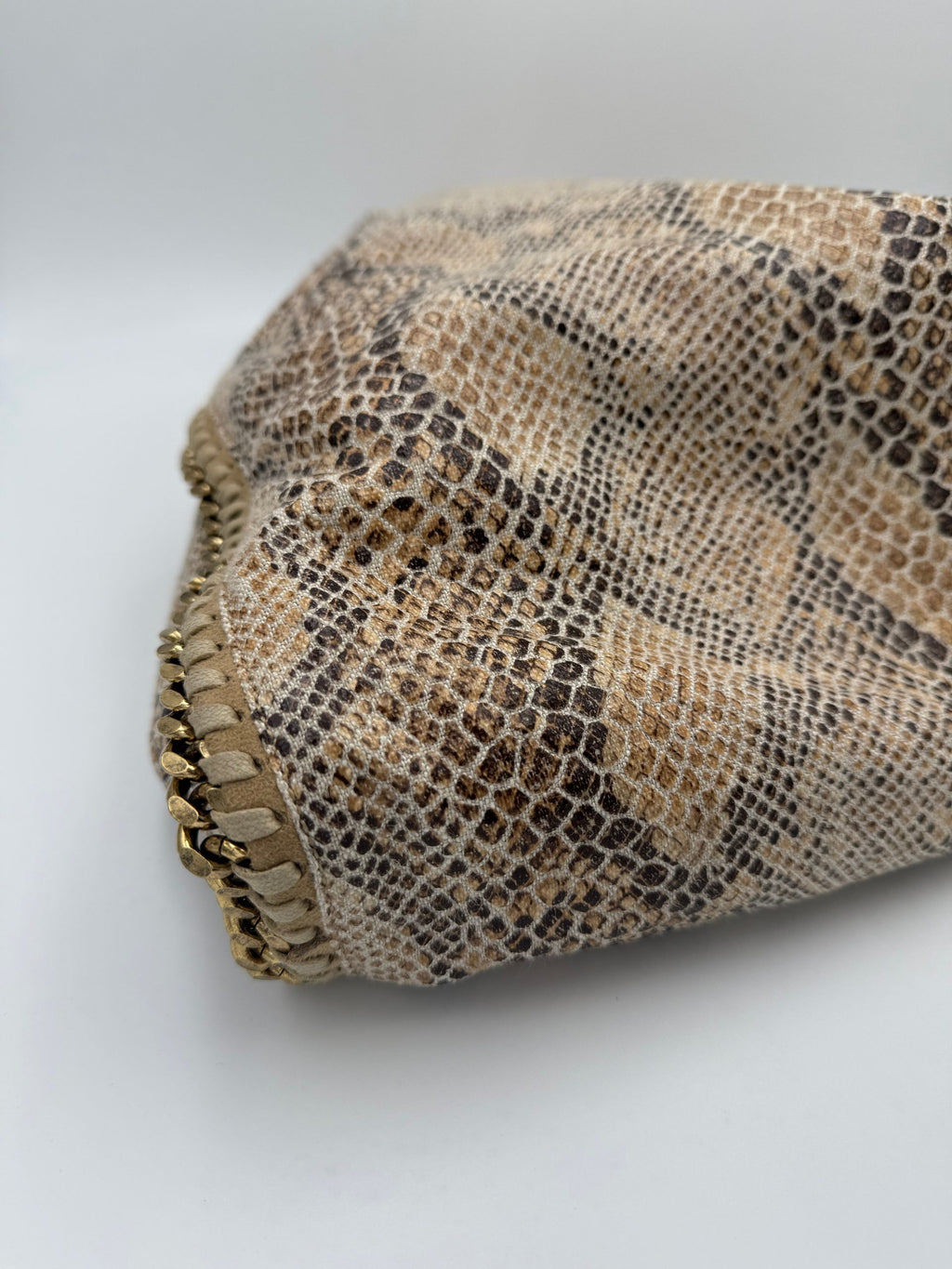 Stella McCartney STELLA MCCARTNEY Falabella Grande Vegan Reptile Skin Handbag