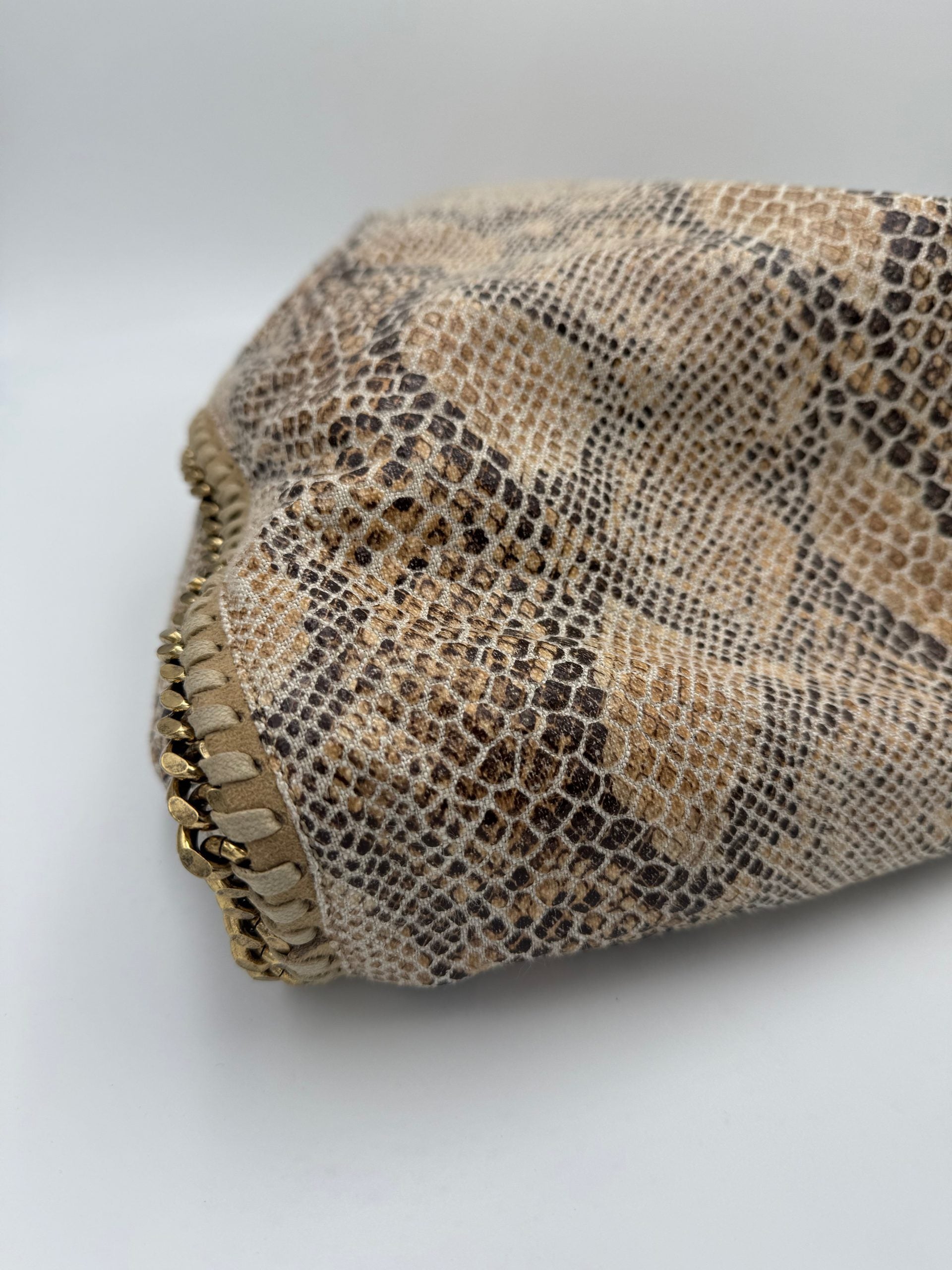 Stella McCartney STELLA MCCARTNEY Falabella Grande Vegan Reptile Skin Handbag