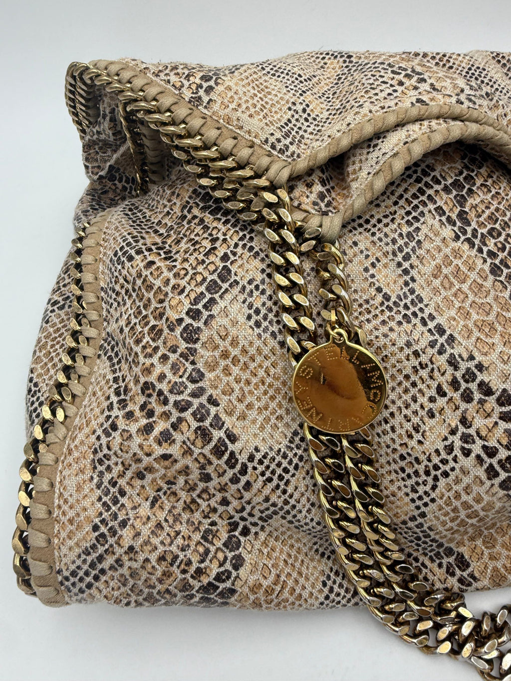 Stella McCartney STELLA MCCARTNEY Falabella Grande Vegan Reptile Skin Handbag