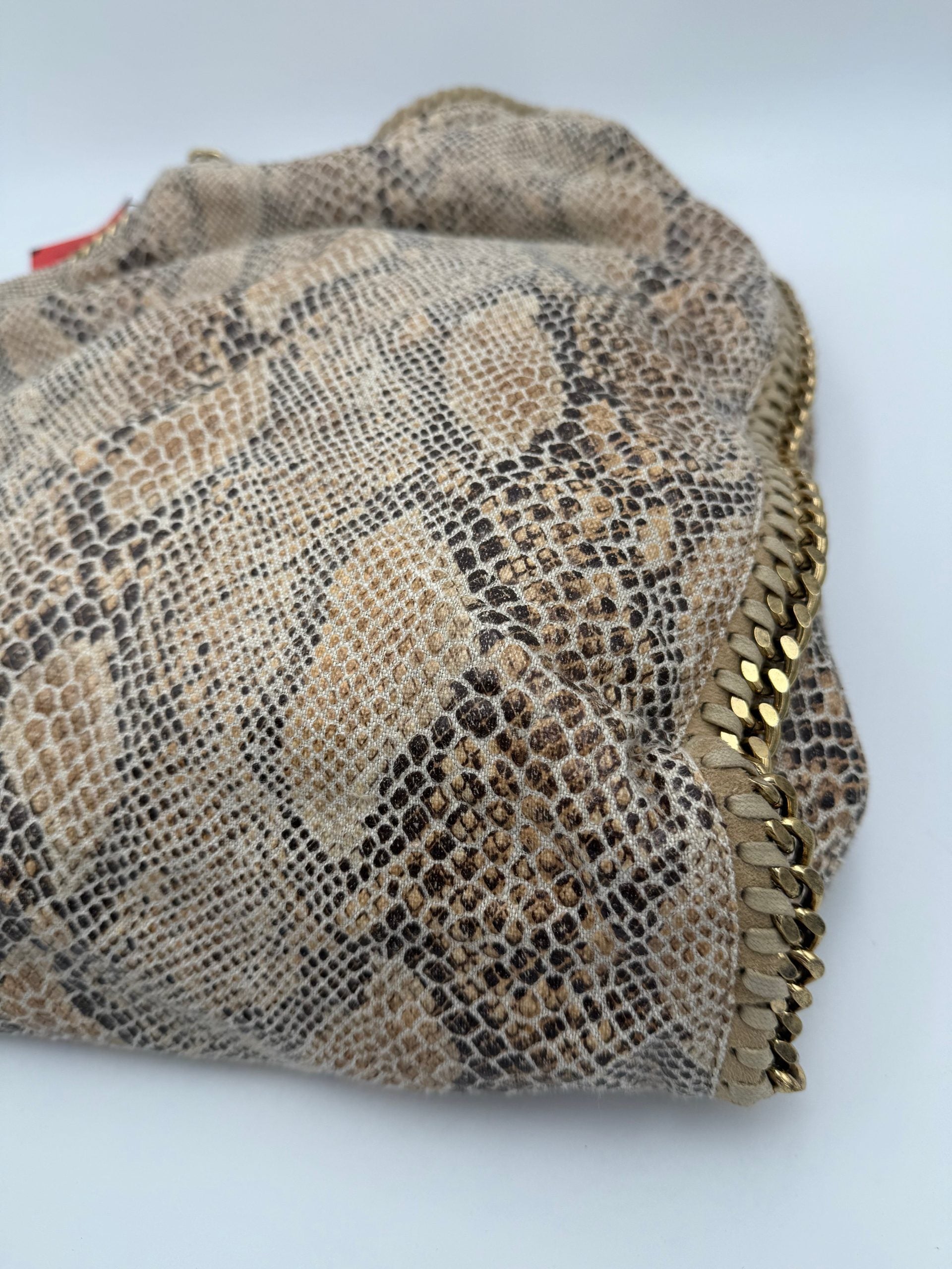 Stella McCartney STELLA MCCARTNEY Falabella Grande Vegan Reptile Skin Handbag