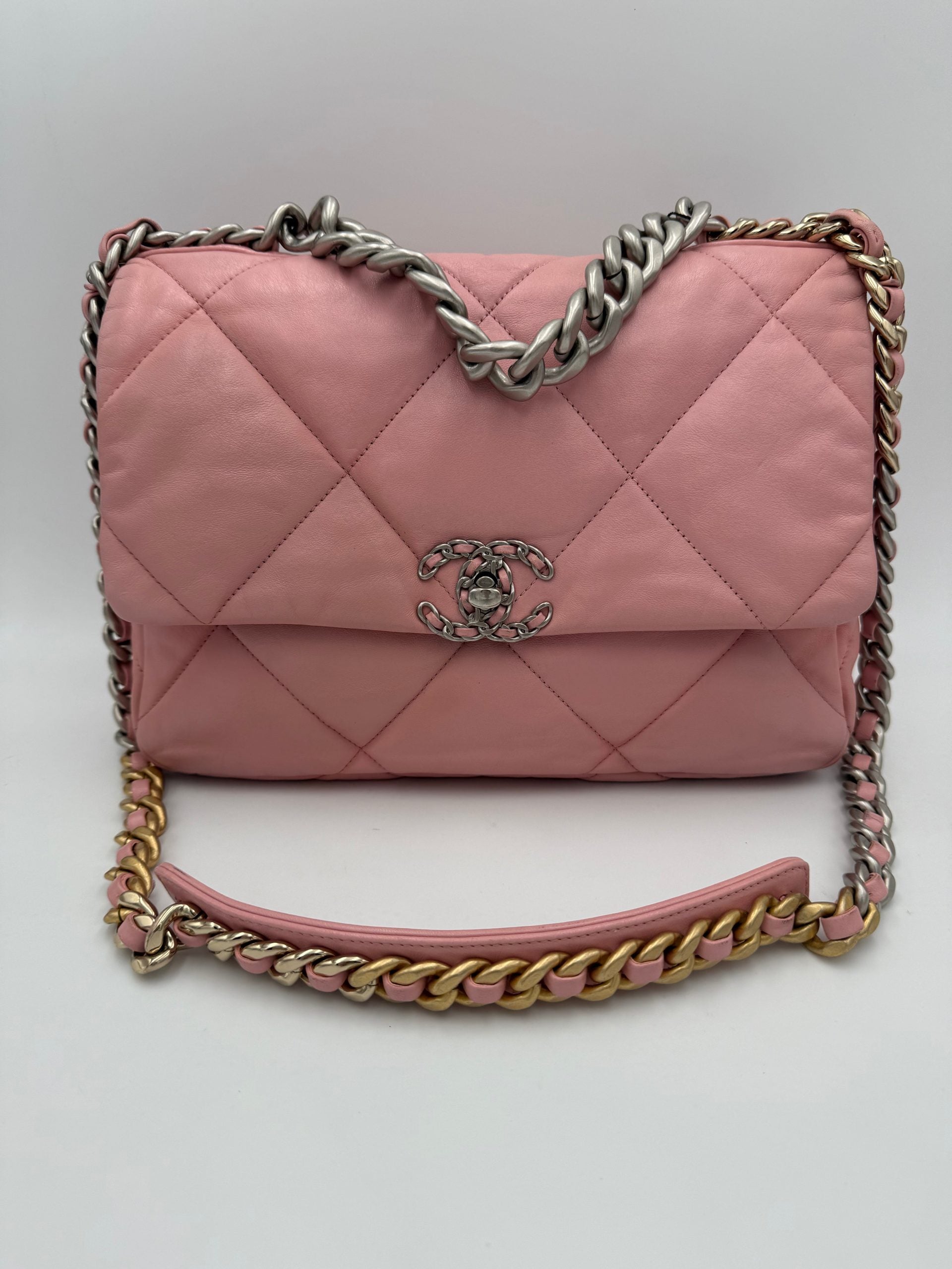 Chanel CHANEL 19 Medium Pink Handbag