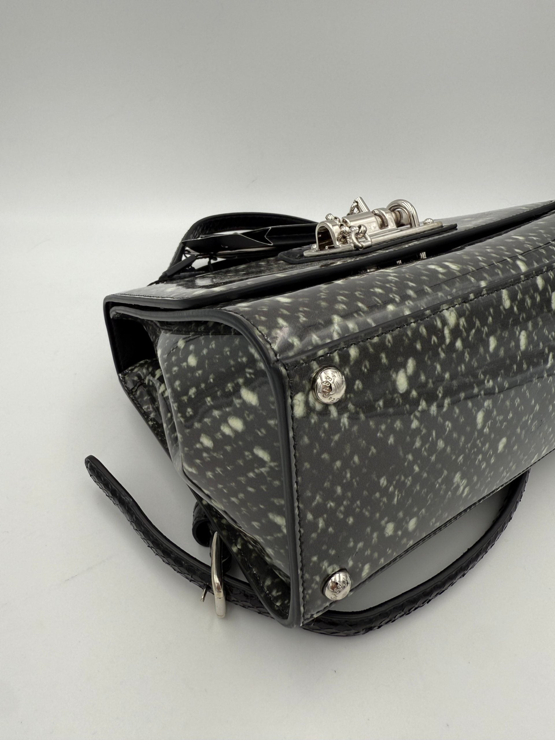 Dolce & Gabbana DOLCE & GABBANA Monica Python and Patent Handbag