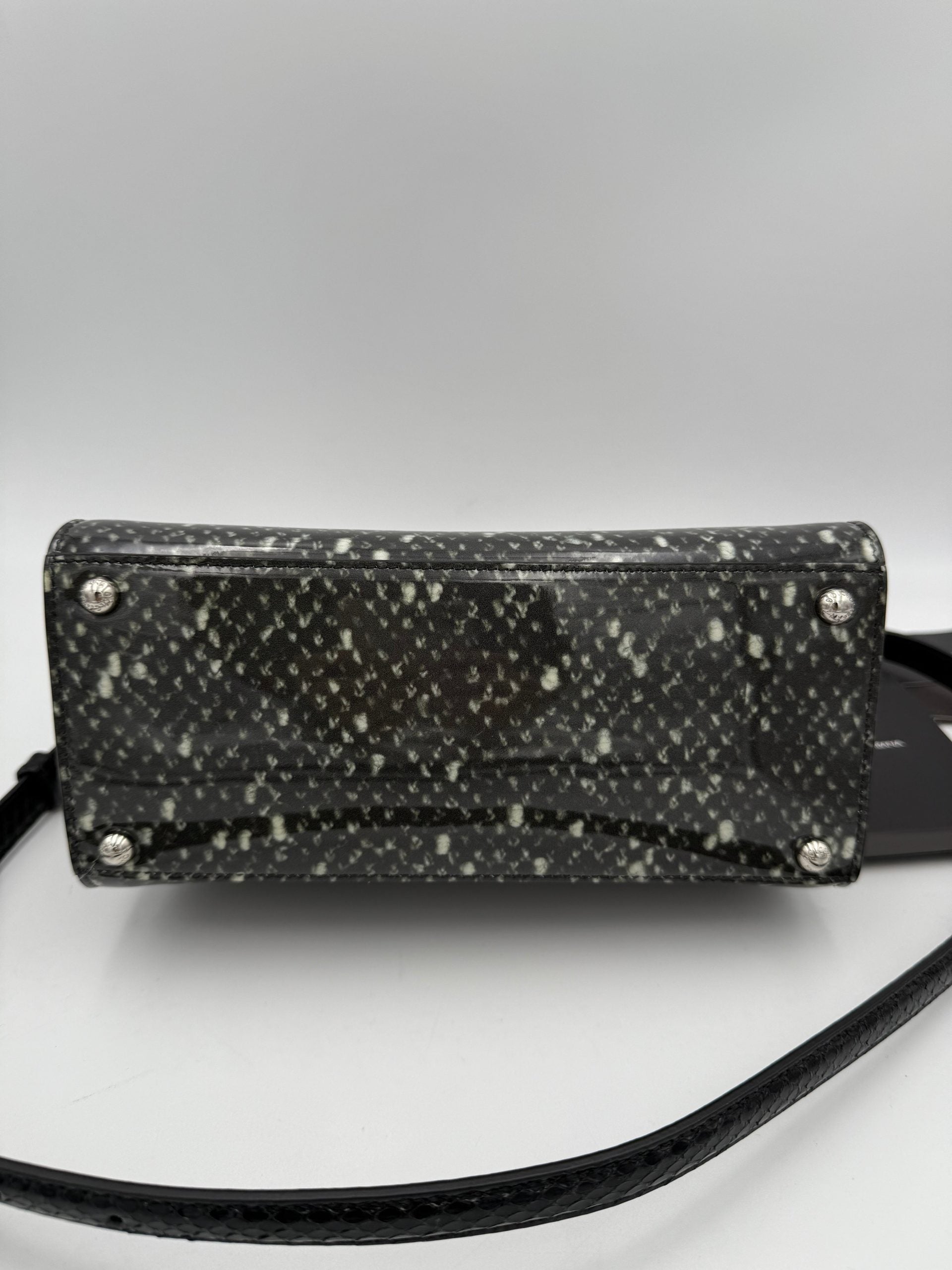 Dolce & Gabbana DOLCE & GABBANA Monica Python and Patent Handbag