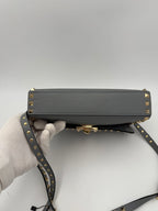 Valentino Garavani VALENTINO GARAVANI Rockstud Small Grey Handbag